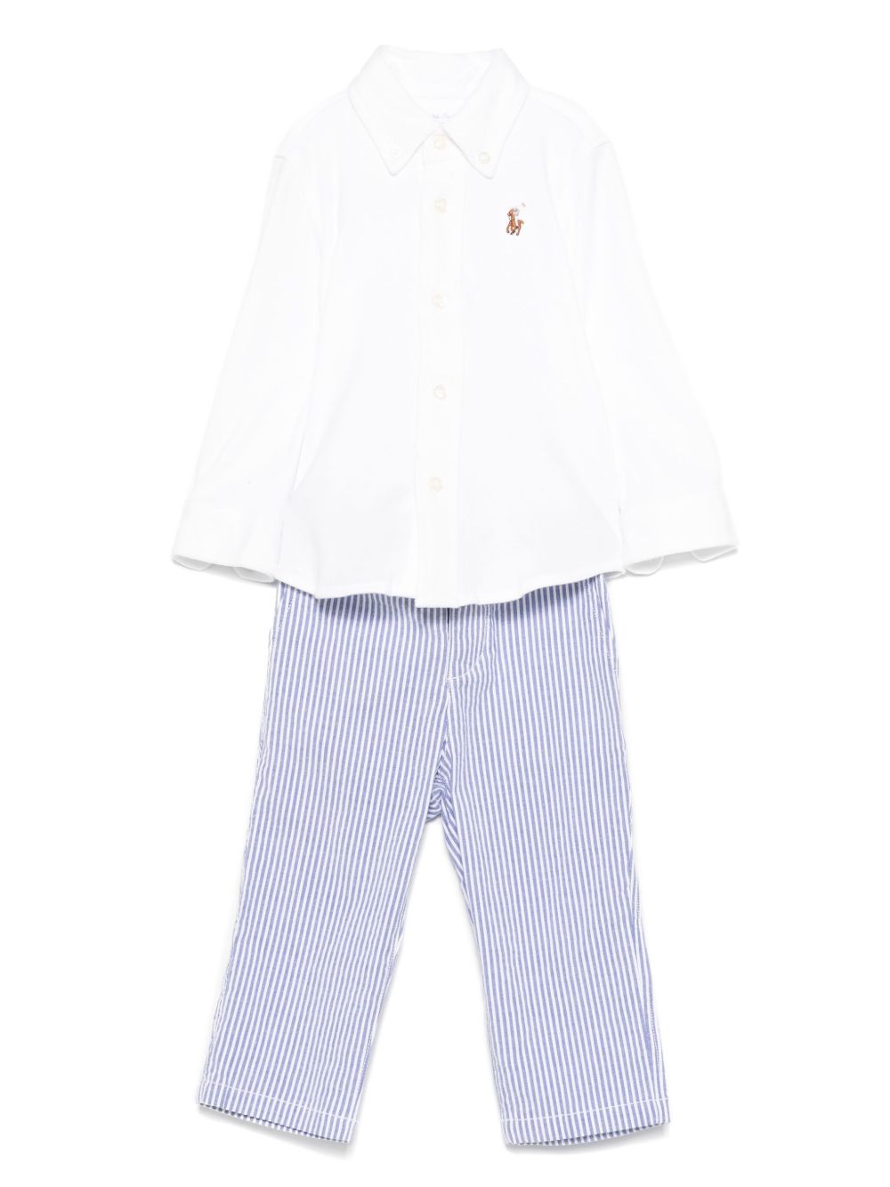 POLO RALPH LAUREN TROUSERS AND SHIRT SET