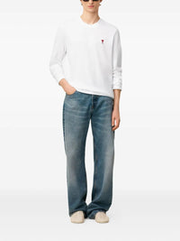 AMI PARIS RED ADC L/S T-SHIRT