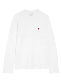 AMI PARIS RED ADC L/S T-SHIRT