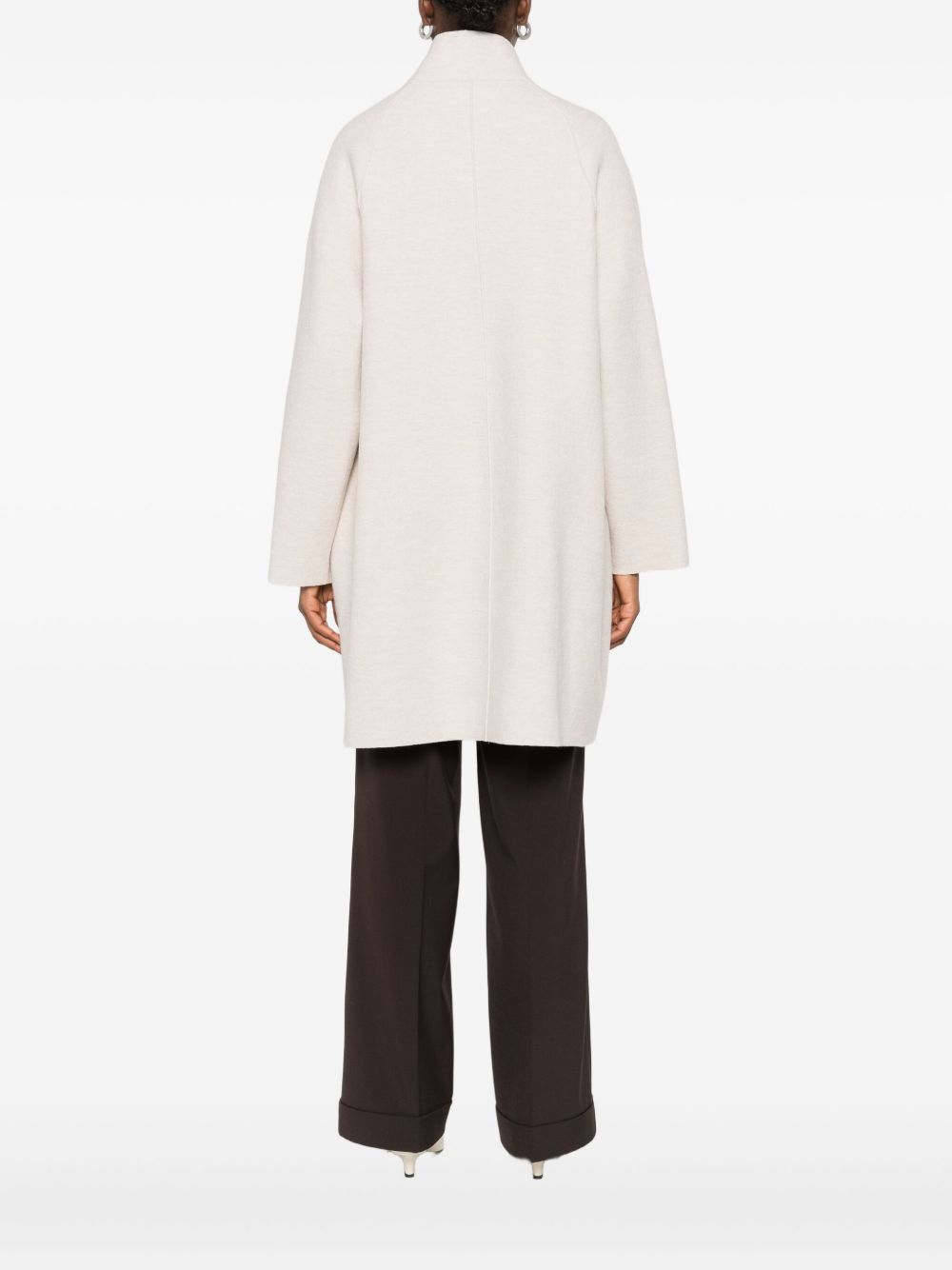 HARRIS WHARF LONDON RAGLAN CAPE BOILED WOOL