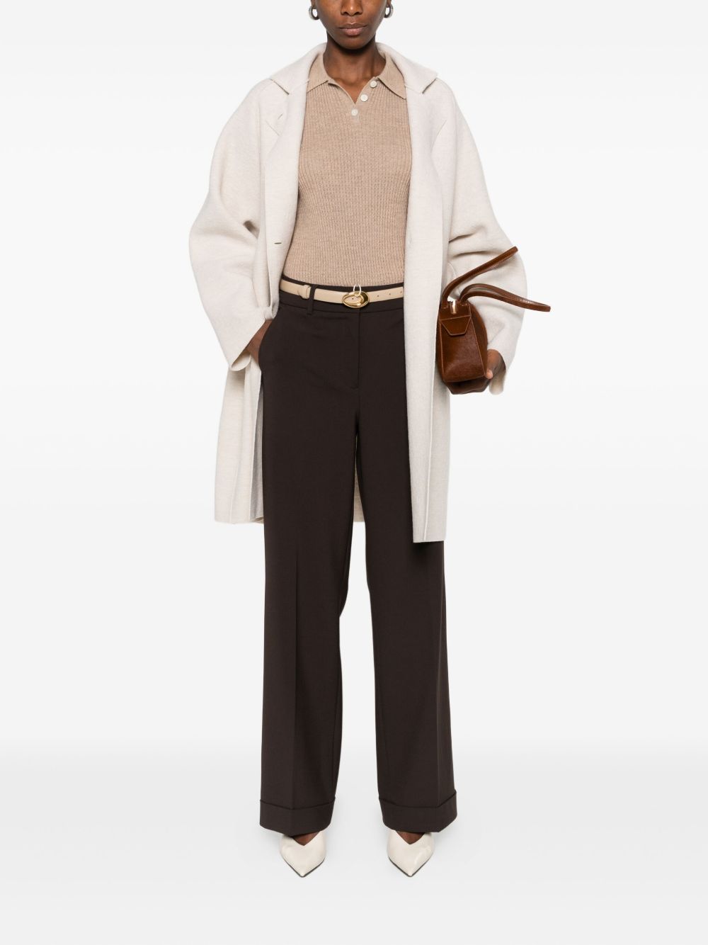 HARRIS WHARF LONDON RAGLAN CAPE BOILED WOOL