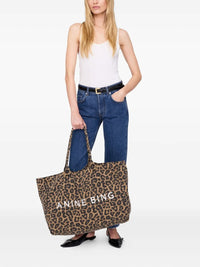 ANINE BING LEO CANVAS TOTE