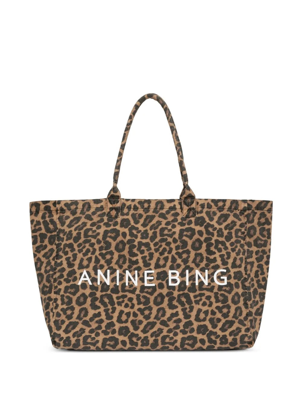 ANINE BING LEO CANVAS TOTE