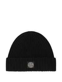 STONE ISLAND RIB KNIT BEANIE