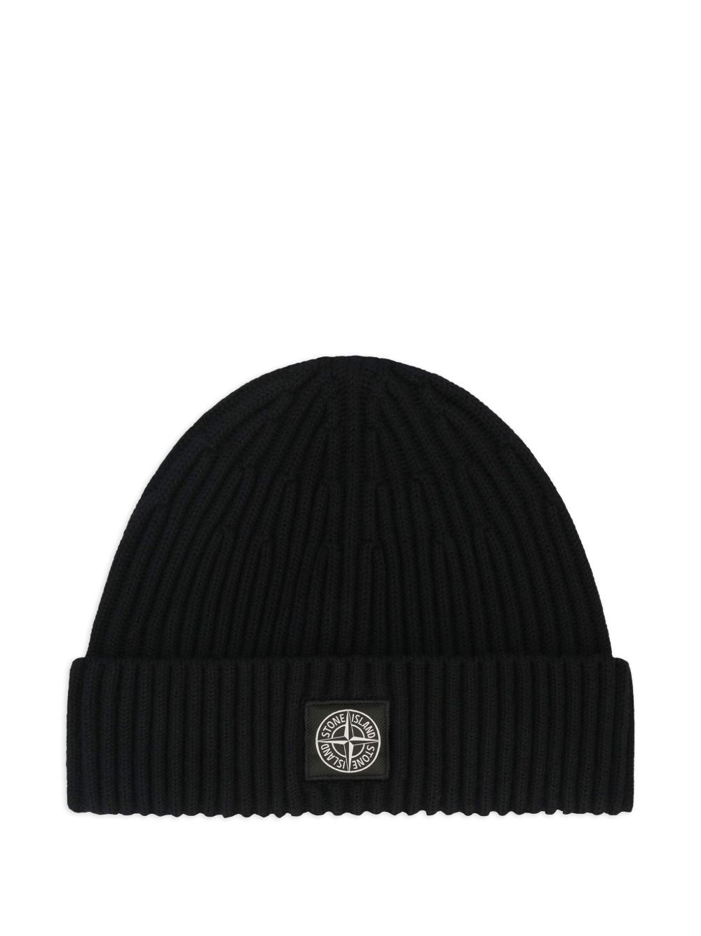 STONE ISLAND RIB KNIT BEANIE