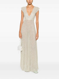 FORTE FORTE DIAMOND JERSEY PLISSE' DRESS