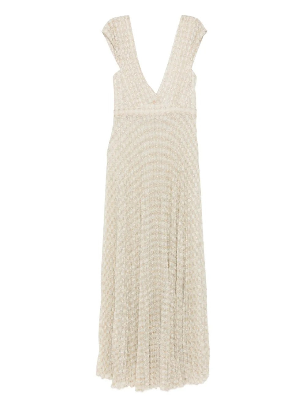 FORTE FORTE DIAMOND JERSEY PLISSE' DRESS