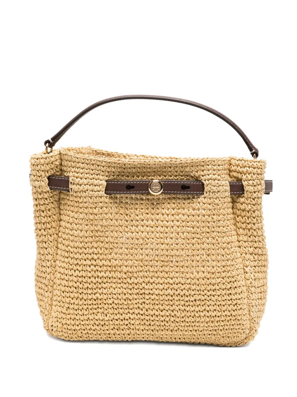 TORY BURCH ROMY STRAW BUCKET BAG