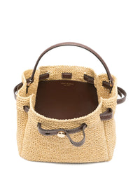 TORY BURCH ROMY STRAW BUCKET BAG