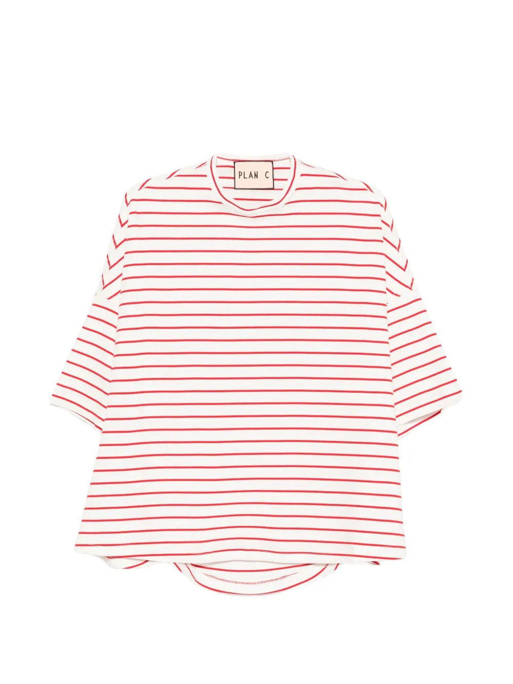 PLAN C STRIPED T-SHIRT