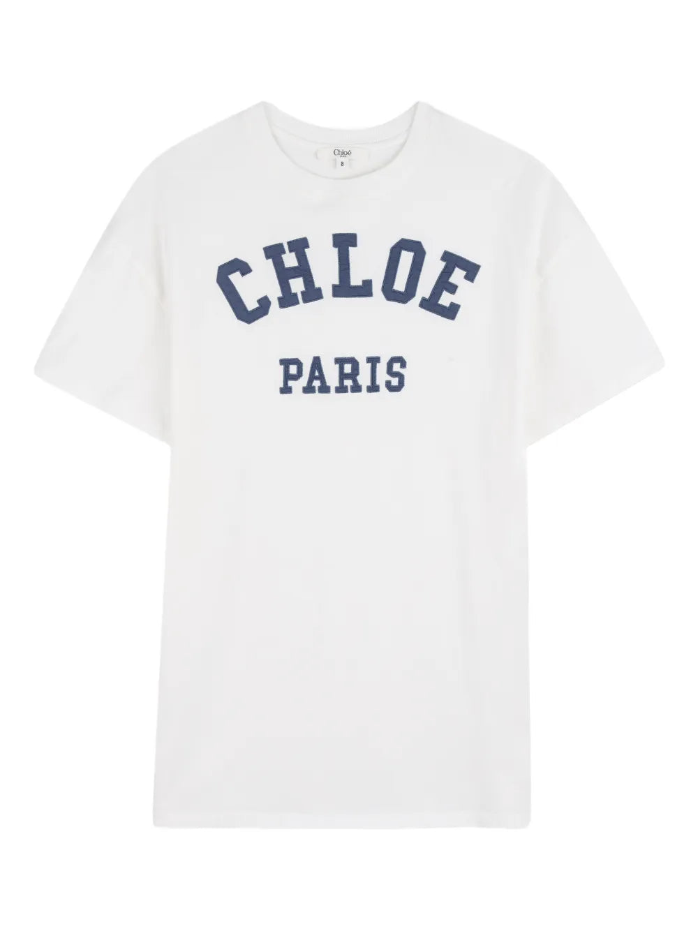 CHLOE-CHLOE LOGO T-SHIRT DRESS