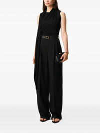 AMI PARIS SLEEVELESS LAVALLIERE TOP