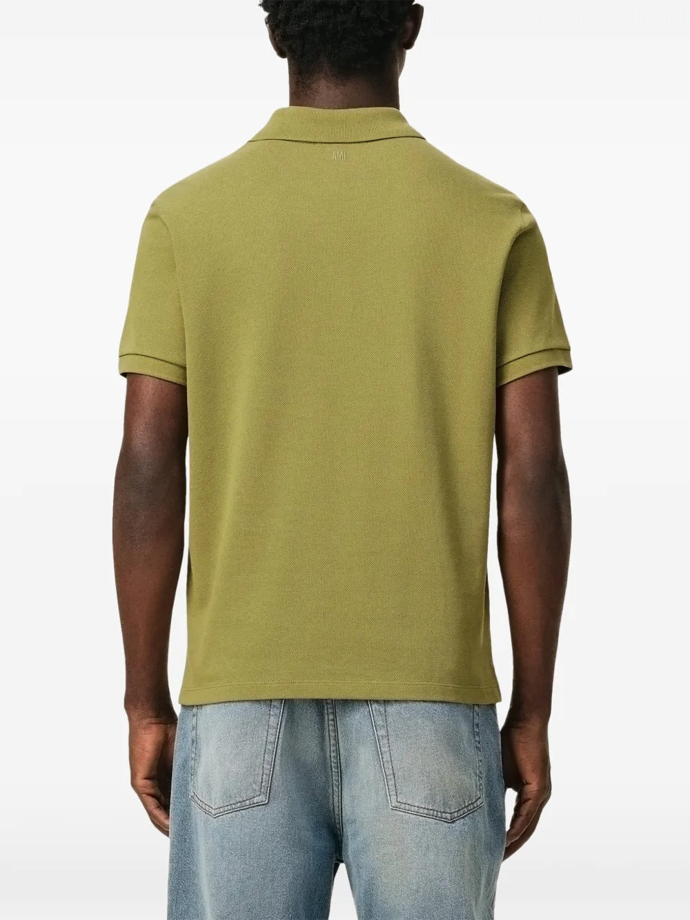 AMI PARIS CONTRAST ADC POLO