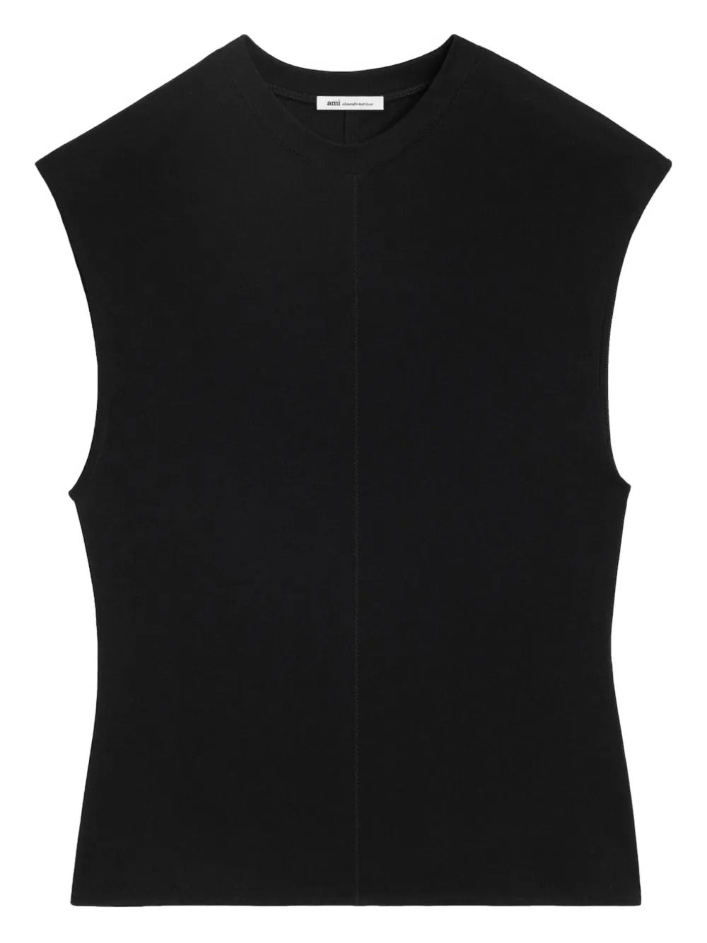 AMI PARIS SLEEVELESS FITTED TOP
