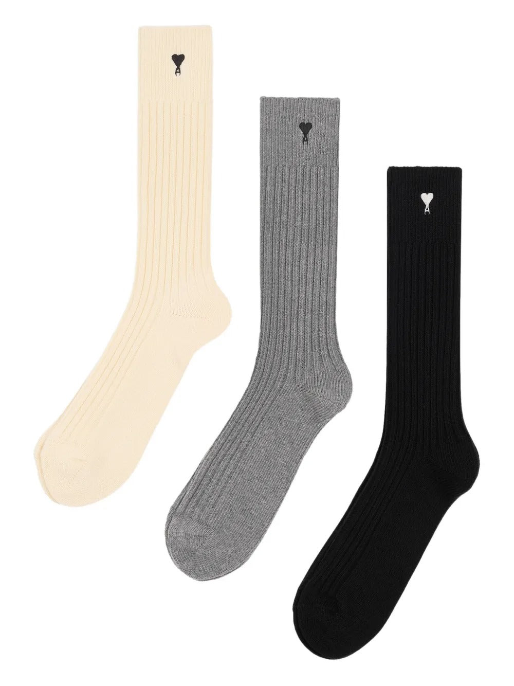 AMI PARIS 3 PACK SOCKS