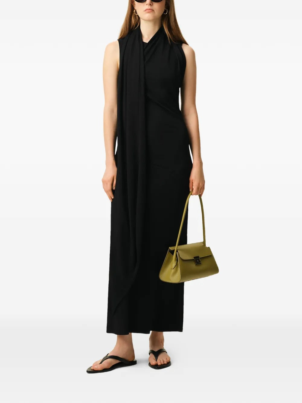 AMI PARIS SLEEVELESS MAXI DRESS