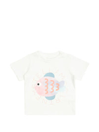 STELLA MC CARTNEY GRAPHIC FISH T-SHIRT