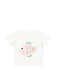 STELLA MC CARTNEY GRAPHIC FISH T-SHIRT