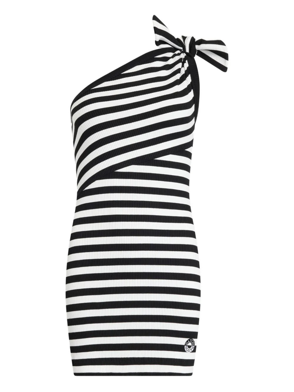 PATOU ONE SHOULDER MINI DRESS