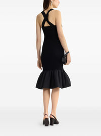 PATOU LONG MIX FAILLE KNIT DRESS