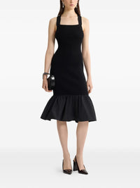 PATOU LONG MIX FAILLE KNIT DRESS