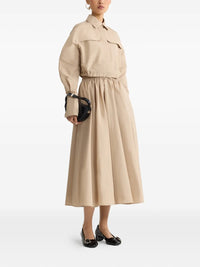 PATOU ELASTICATED MIDI SKIRT