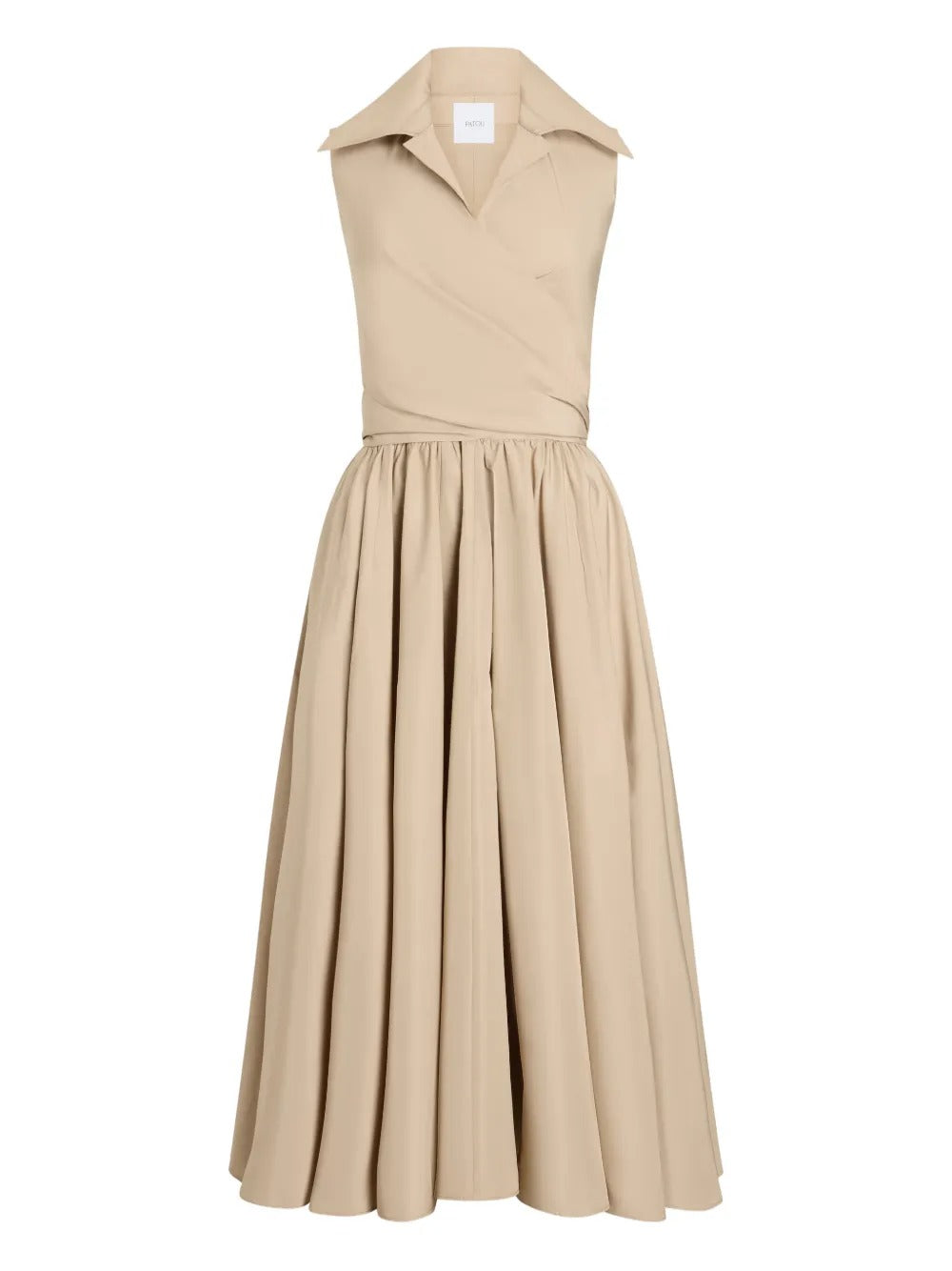 PATOU DRAPED  MIDI DRESS