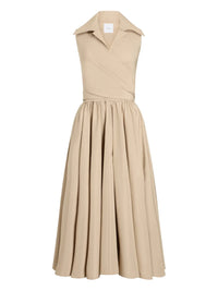 PATOU DRAPED  MIDI DRESS