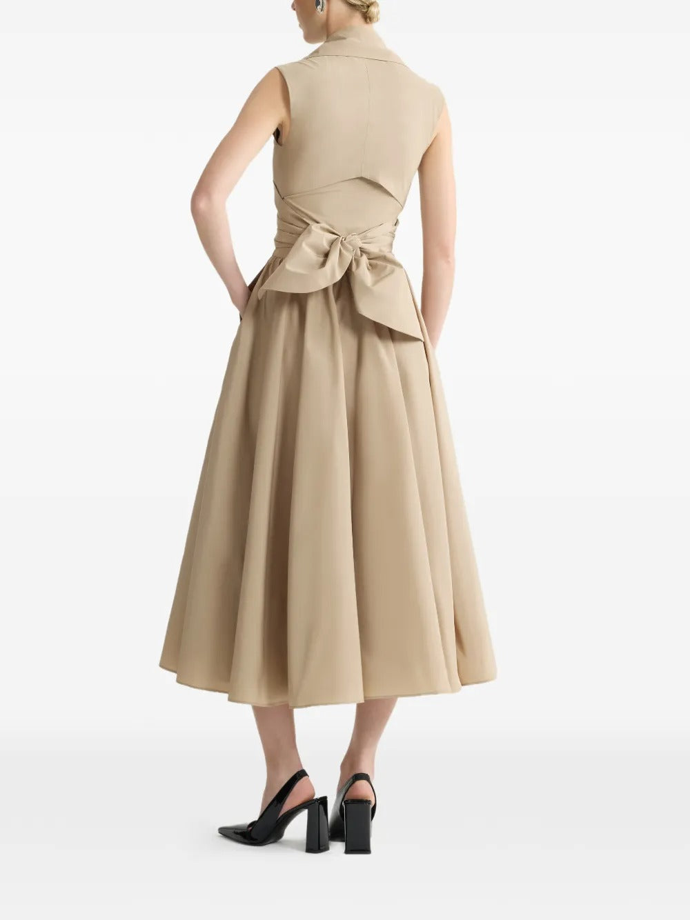 PATOU DRAPED  MIDI DRESS