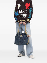 MARC JACOBS DENIM SUEDE CRISTINA TOTE