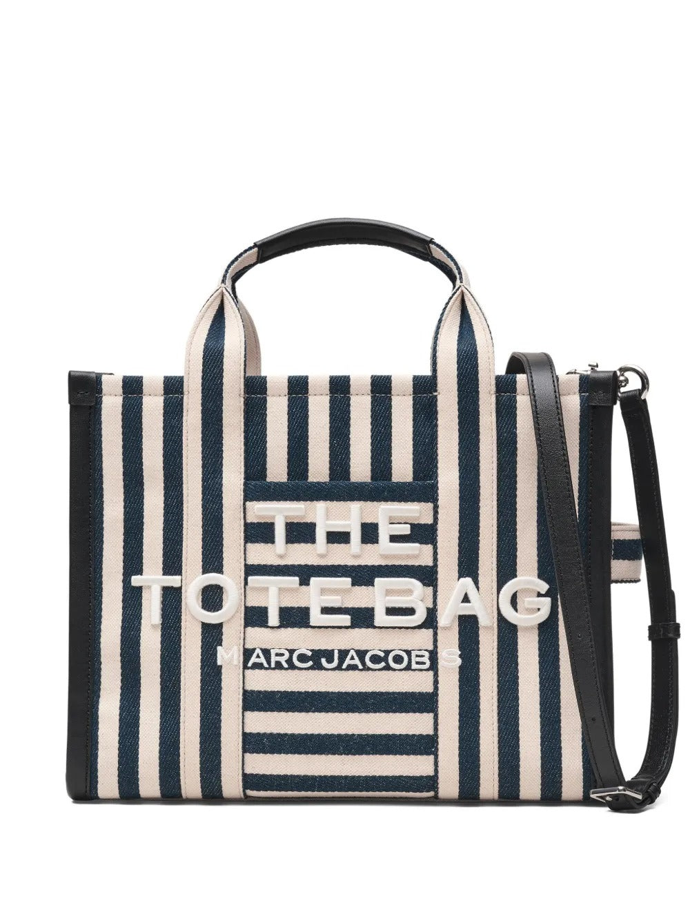 MARC JACOBS THE STRIPE MEDIUM TOTE
