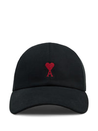 AMI PARIS RED ADC BASEBALL CAP