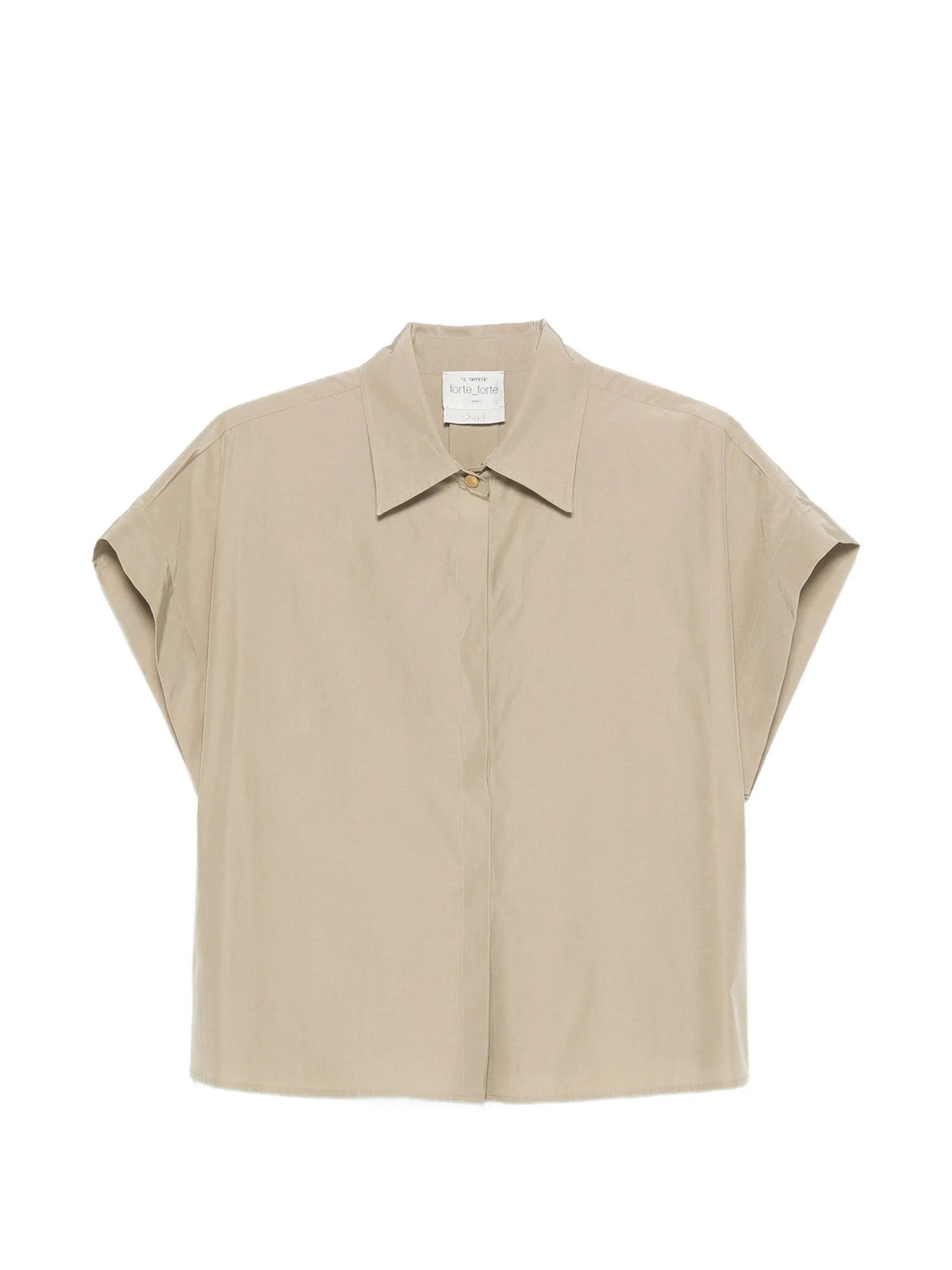 FORTE FORTE TAFFETA SLEEVELESS SHIRT