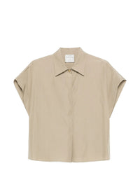 FORTE FORTE TAFFETA SLEEVELESS SHIRT