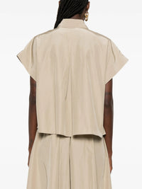 FORTE FORTE TAFFETA SLEEVELESS SHIRT