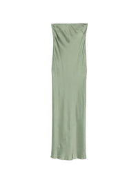 FORTE FORTE SATIN STRAPLESS DRESS
