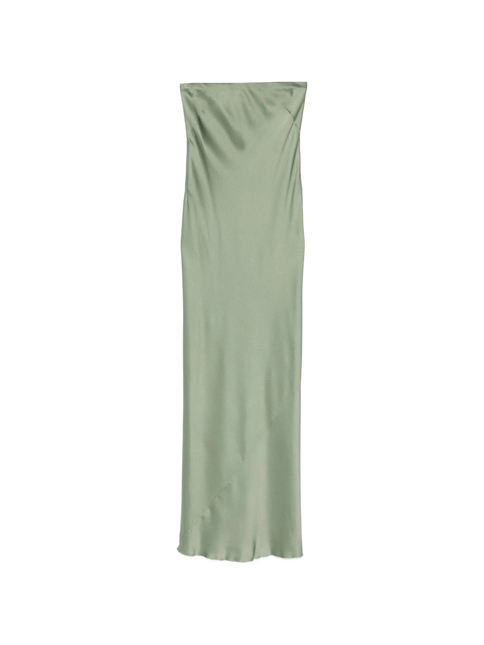 FORTE FORTE SATIN STRAPLESS DRESS