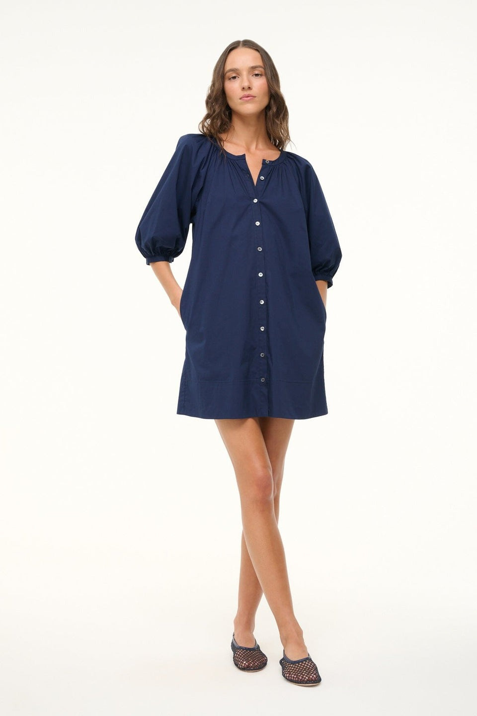 STAUD VINCENT MINI DRESS