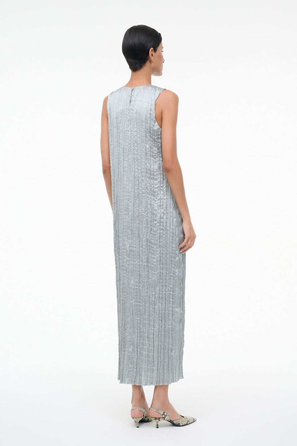 STAUD MIZU PLISSE DRESS