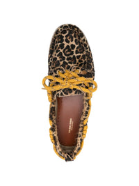 GOLDEN GOOSE LEOPARD BOAT SHOES