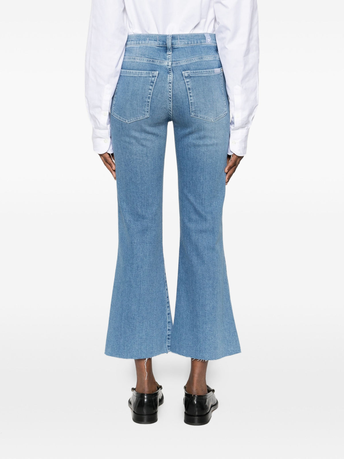 7 FOR ALL MANKIND CROPPED DOJO RAW CUT