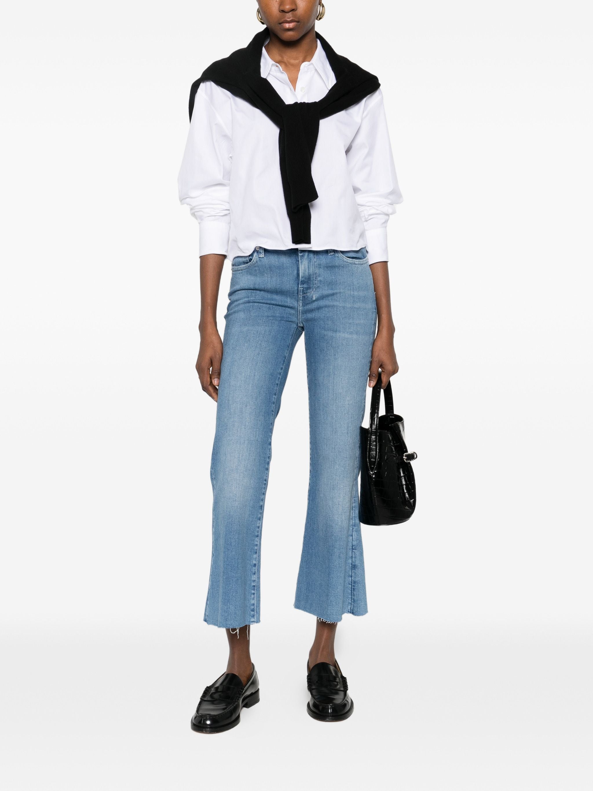 7 FOR ALL MANKIND CROPPED DOJO RAW CUT