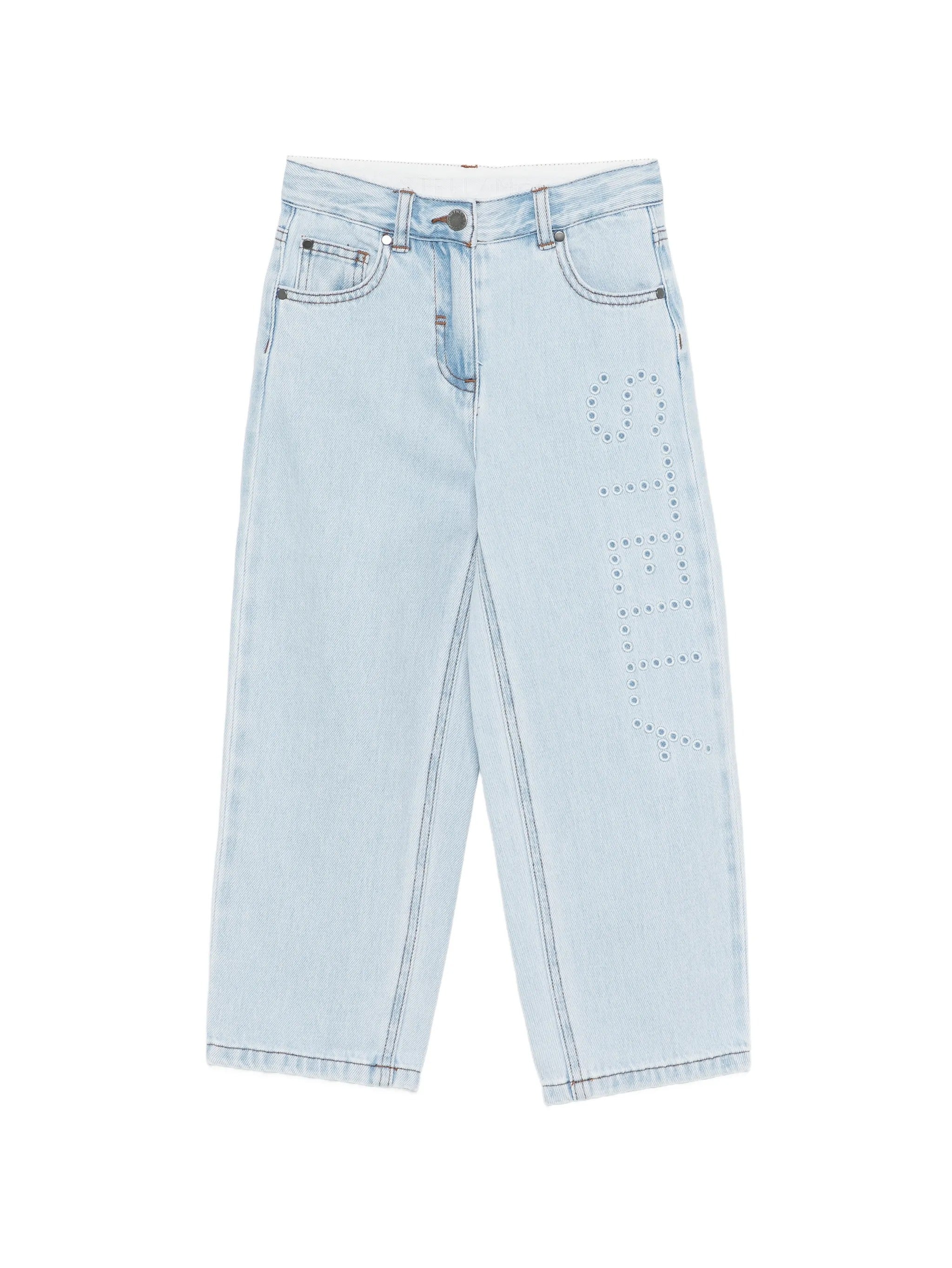 STELLA MC CARTNEY EMBROIDERED JEANS