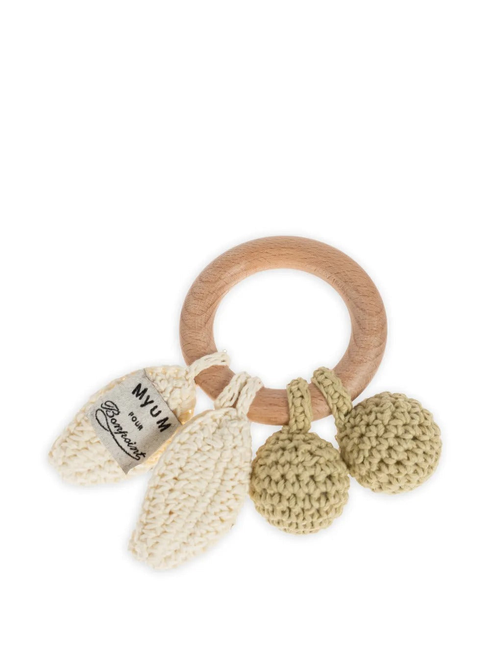 BONPOINT CROCHET CHERRY RATTLE