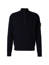 STONE ISLAND HALF ZIP SWEATER