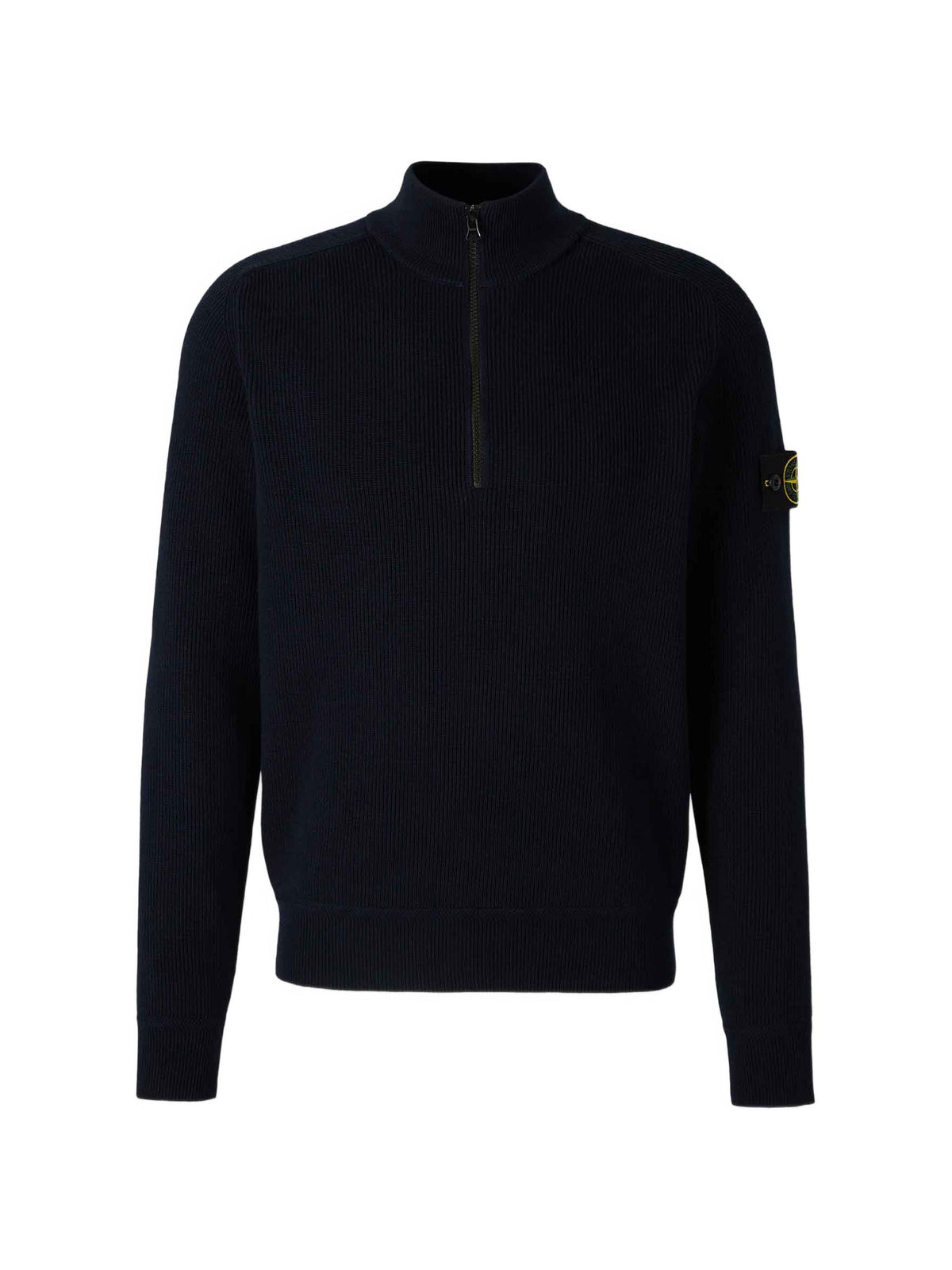 STONE ISLAND HALF ZIP SWEATER