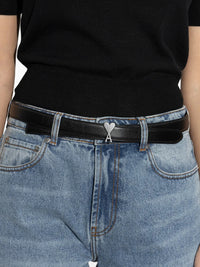 AMI PARIS AMI DE COEUR BUCKLE BELT 25MM