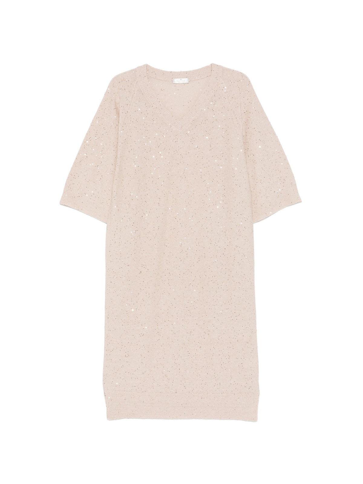 PANICALE SEQUIN V NECK DRESS