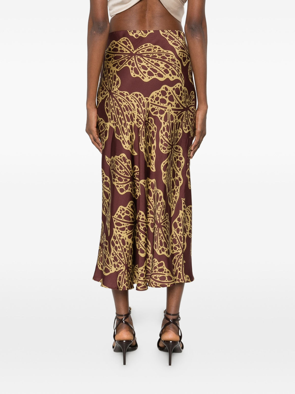OTTODAME PRINT MIDI SKIRT
