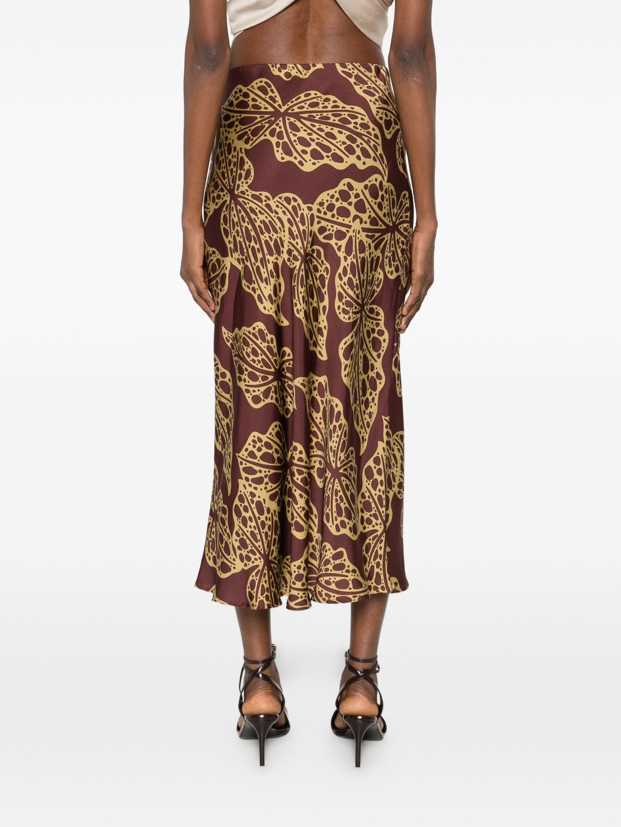 OTTODAME PRINT MIDI SKIRT